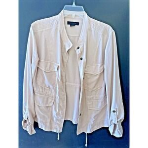 Sanctuary Lightweight Utility Jacket Womens Size‎ Large Blush color with buttons